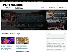 Tablet Screenshot of partyclique.com